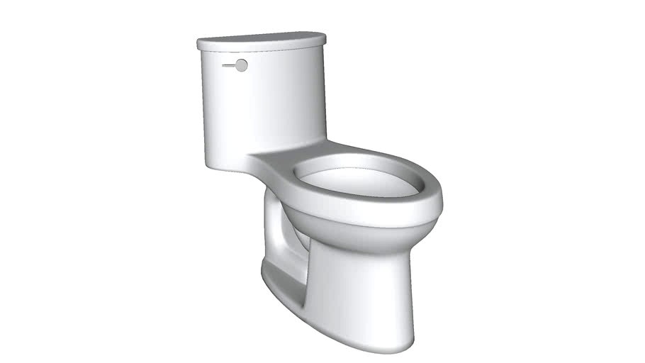 K-3946 Adair(R) Comfort Height(R) Comfort Height(R) one-piece elongated 1.28 gpf toilet with AquaPiston(R) flushing technology and left-hand trip lever