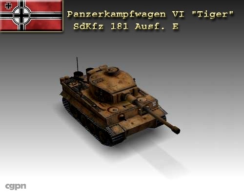 WW2 Pz VI Tiger SdKfz 181 Ausf. E3d model