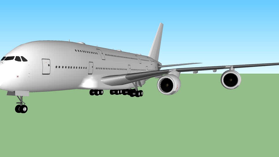 Airbus A380-842 Template