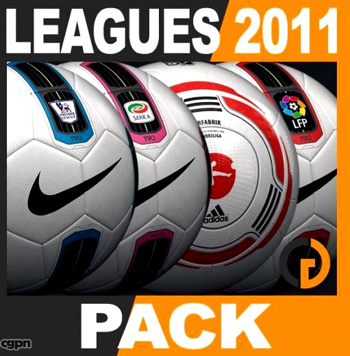 2010 2011 Leagues Match Balls Pack3d model