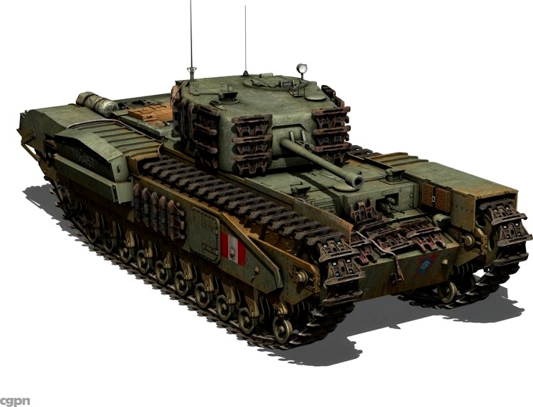 Churchill MK.IV3d model