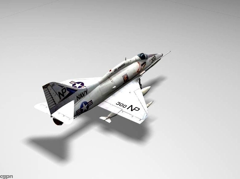 A4 skyhawk3d model