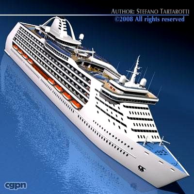 Cruise ship3d model