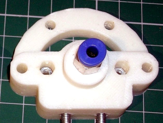 Bowden Hot-End mount for groovemount J-heads - for Rostock by RichRap
