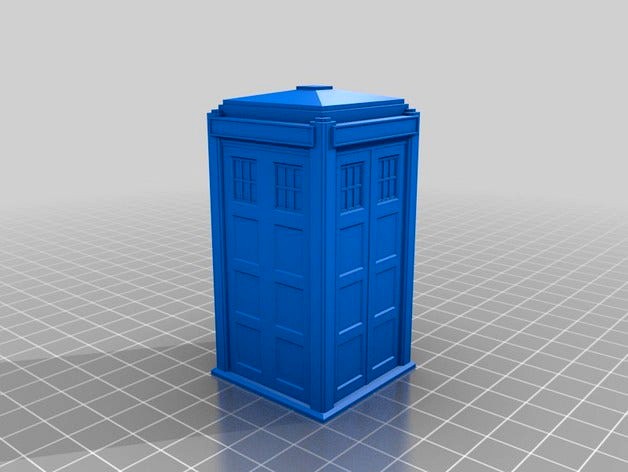 Thin wall TARDIS with Lights and Sound by wkarraker