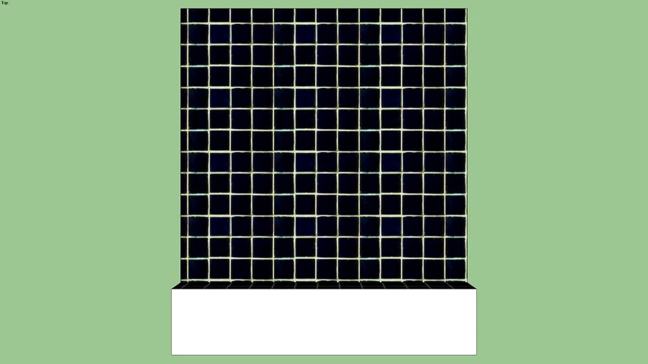 Black tile countertop