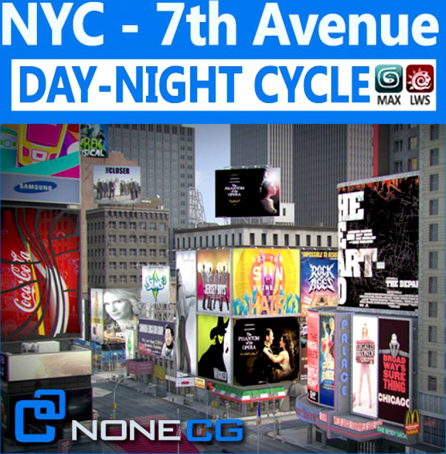 New York City 7th Avenue3d model