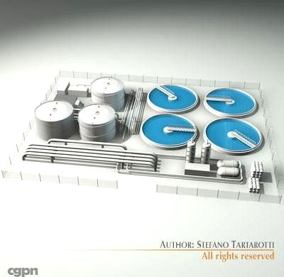 Treatment plant3d model