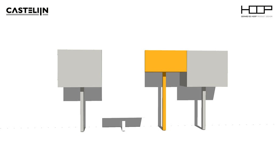 Castelijn - cabinet STICKS, setup C01 - design by Gerard de Hoop