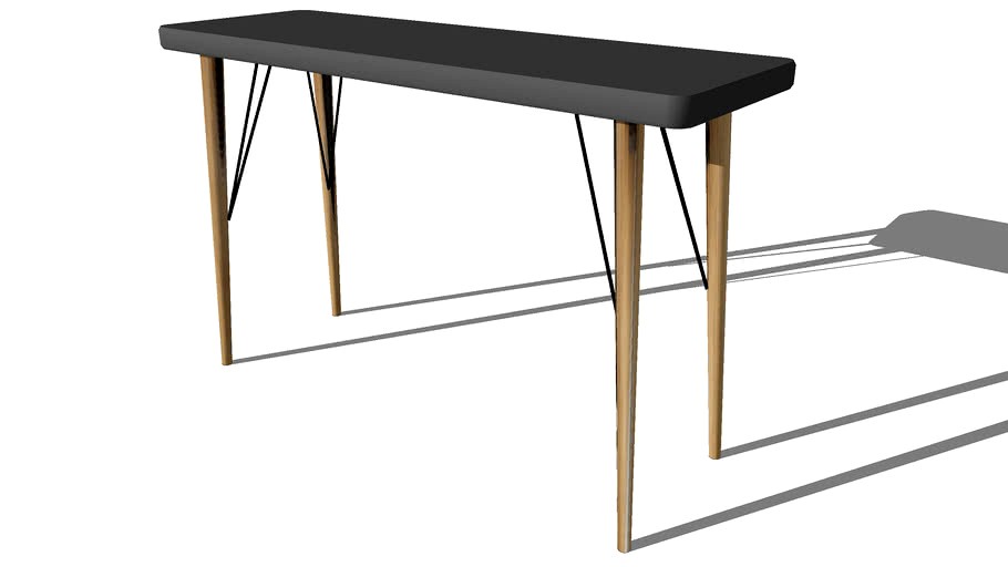 CLEVELAND, Table console en bois grise L 120 cm, Maisons du monde, ref : 155796, ref : 129,90