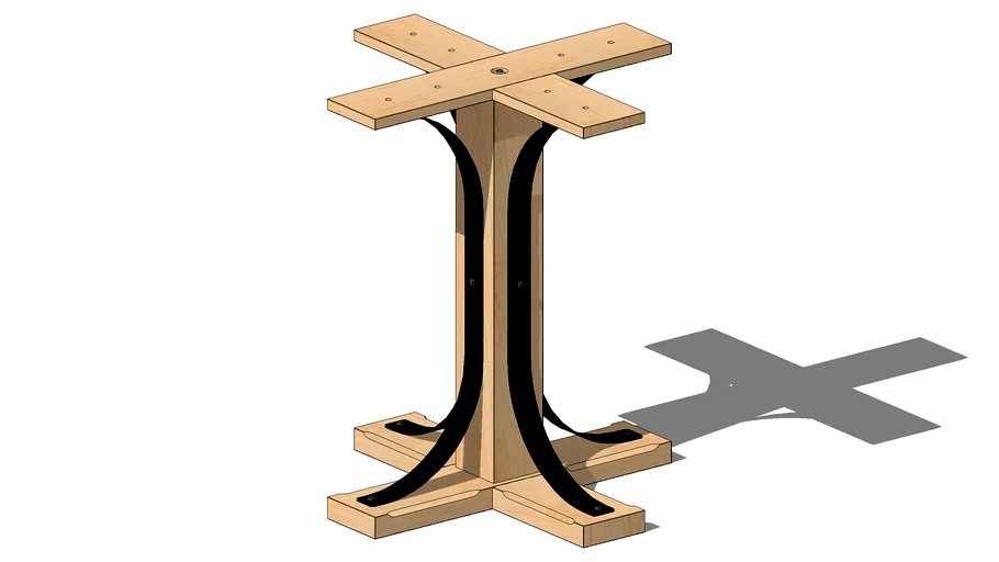 01624090-1 LEXINGTON PEDESTAL TABLE BASE 24 x 24 x 28.5