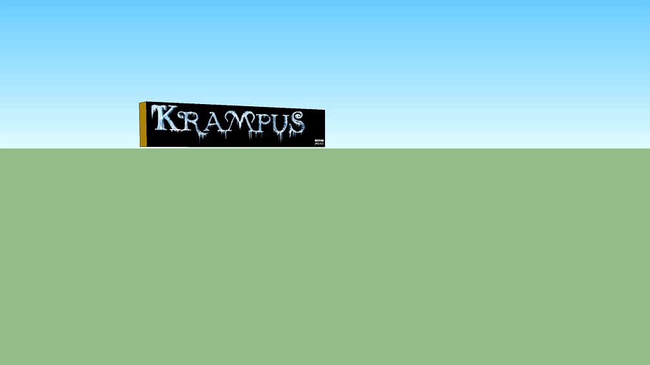 Krampus (Logo) - Original Movie Mylar Poster with Lightbox