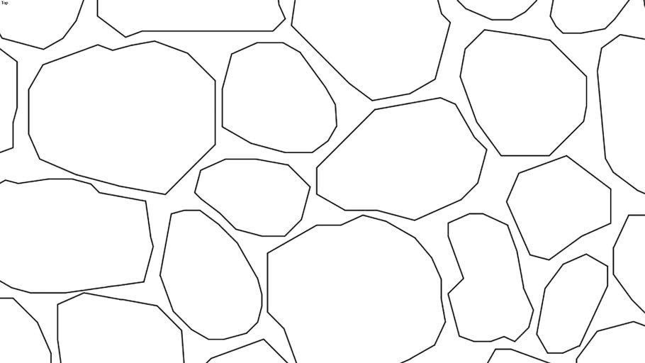 Mosaic - Sketchup Hatch Pattern - Cobble - Buechel Thin Veneer Stone and Full Veneer Stone Masonry 6x6
