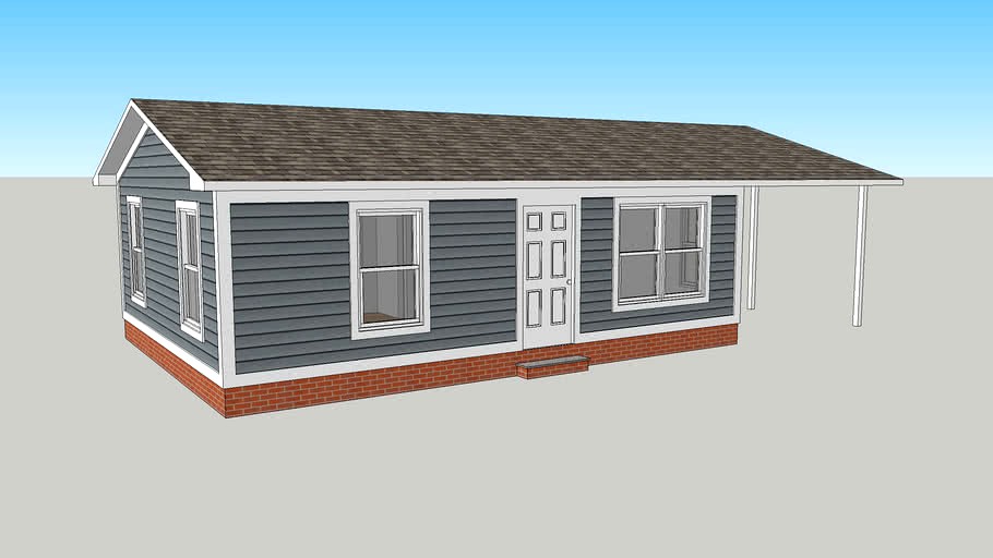 Small ranch house / accessory dwelling unit (ADU) (suburban/urban/neotraditional/TND)