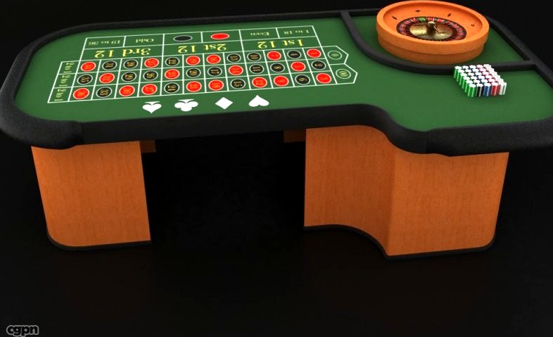 Roulette table3d model