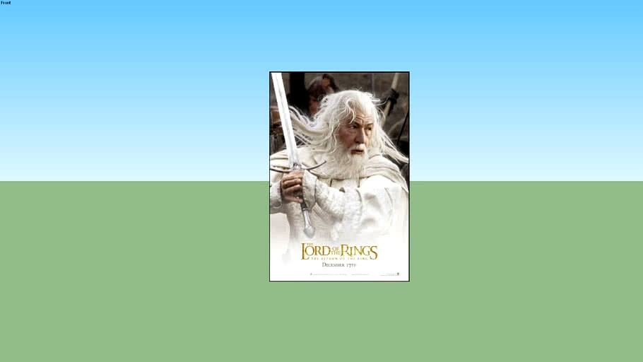 The Lord of the Rings: Return of the King - Gandalf One Sheet Movie Poster 27X40 Double Sided (unframed)