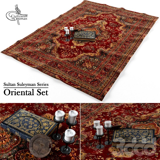 Oriental Series Rug and Items