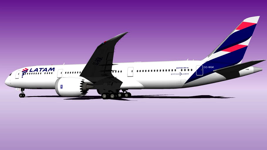 LATAM Boeing 787-9 Dreamliner CC-BGK (New Livery 2016)