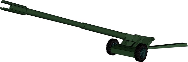 A-50-1 howitzer 122mm L/60