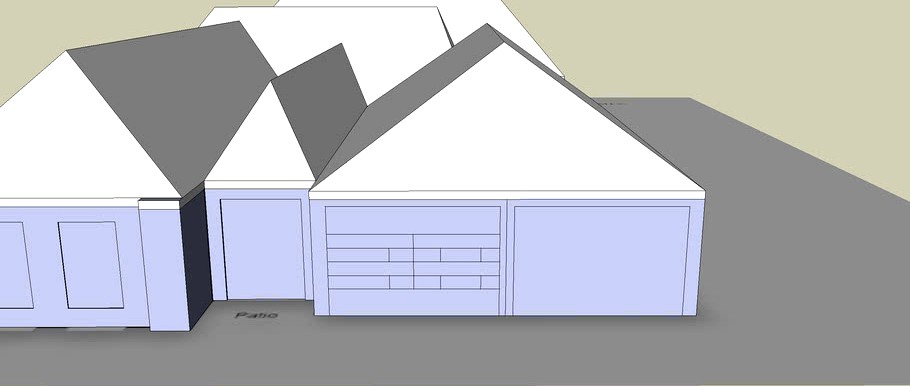 House with rooms, CAD