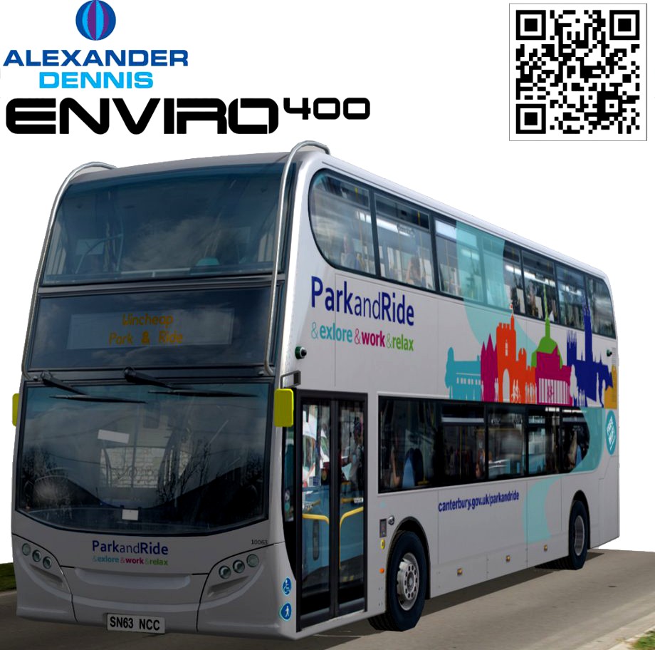 Alexander Dennis Enviro 400 Park and Ride3d model