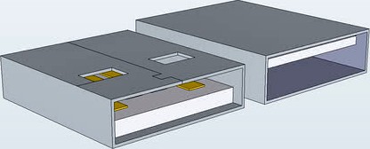 Male and Female usb port.