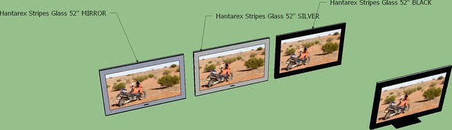 Hantarex Stripes Glass 52'' LCD TV