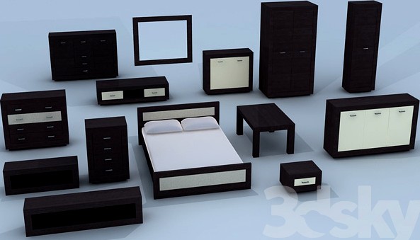 Set of modular furniture BRW Largo