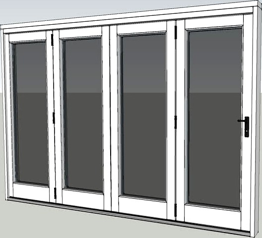 Valdi - Folding Sliding Door - 4 Door White]