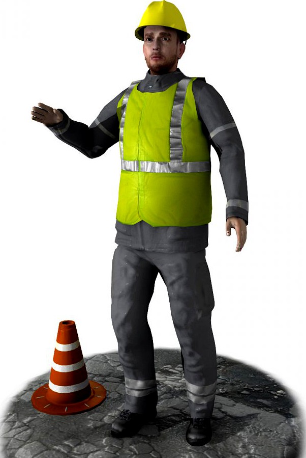 Worker Rigged3d model