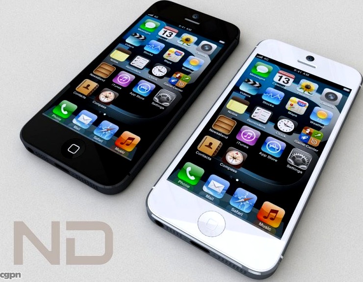 Apple iPhone 5 - Actual size3d model