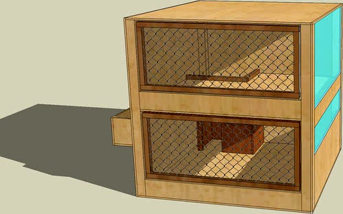 Plan d'une cage pour lapin
