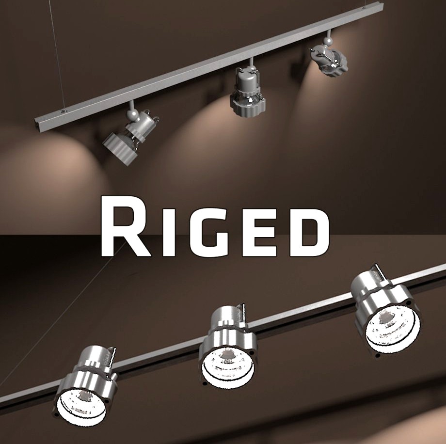 Gallery Light Set Rigged3d model