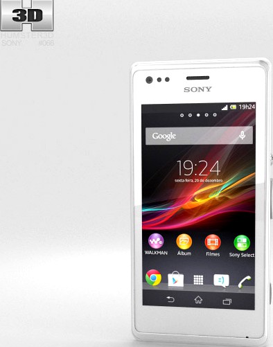 3D model of Sony Xperia M White