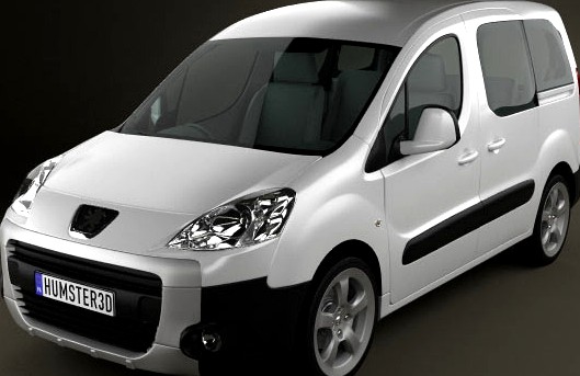 3D model of Peugeot Partner Tepee 2011