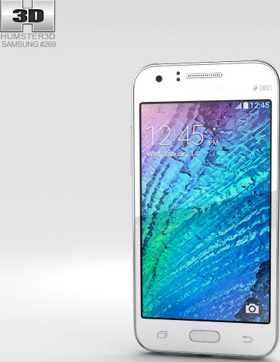 3D model of Samsung Galaxy J1 White