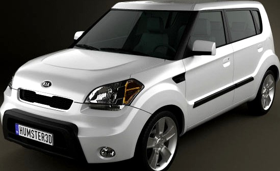 3D model of Kia Soul 2010