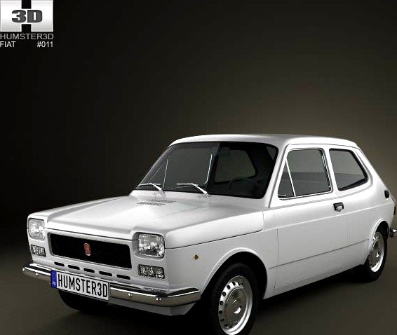 3D model of Fiat 127 1975