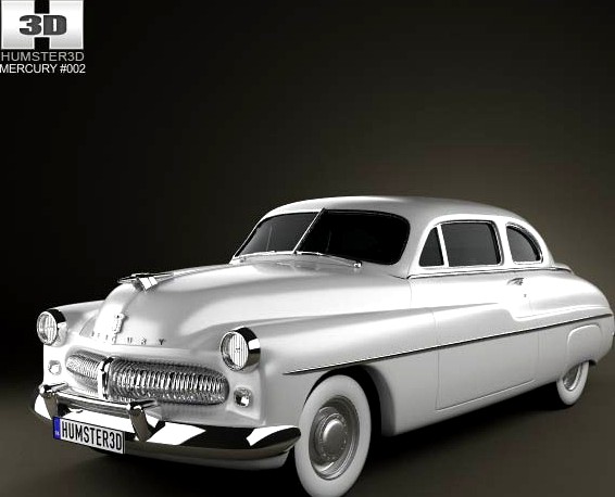 3D model of Mercury Eight Coupe 1949