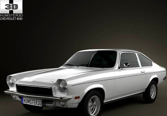 3D model of Chevrolet Vega hatchback 1971