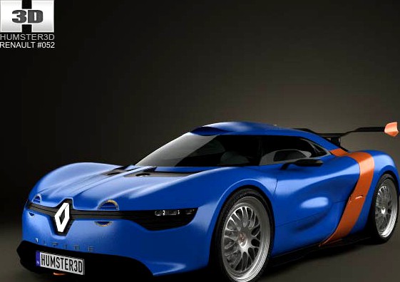 3D model of Renault Alpine A110-50 2012