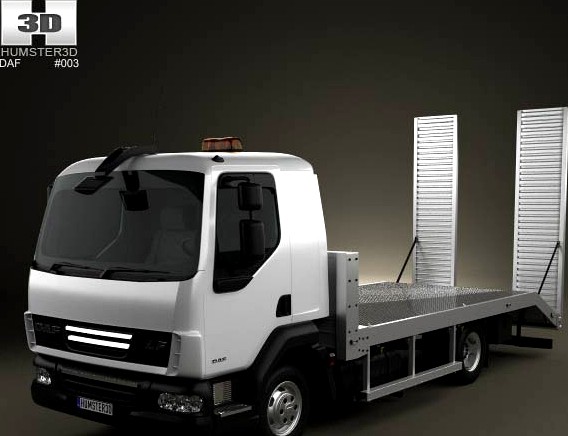 3D model of DAF LF Car Transporter 2011