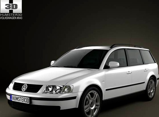 3D model of Volkswagen Passat (B5) variant 1997