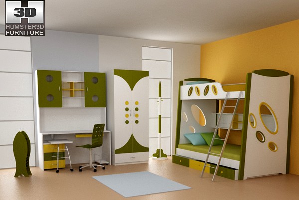 3D model of Nursery Room 07 Set