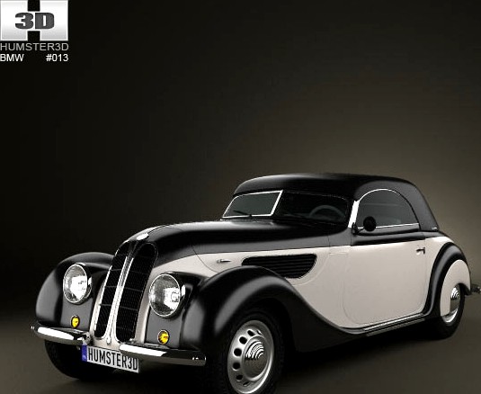 3D model of BMW 327 cabriolet 1937