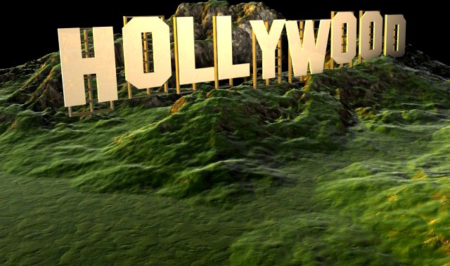 USA California Hollywood Sign 3D Model