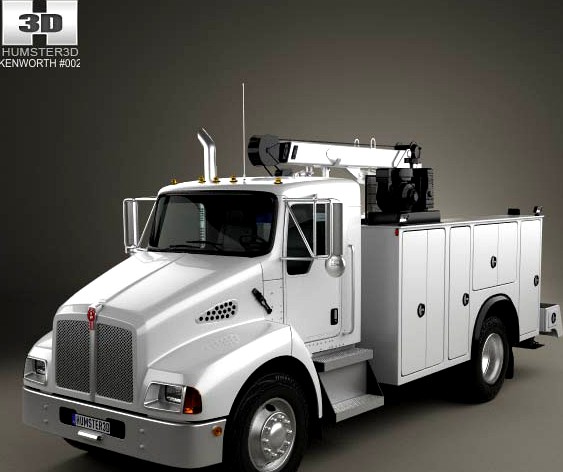 3D model of Kenworth T300 Heavy Service Truck 2006