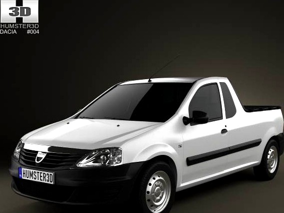 3D model of Dacia Logan Pickup 2011