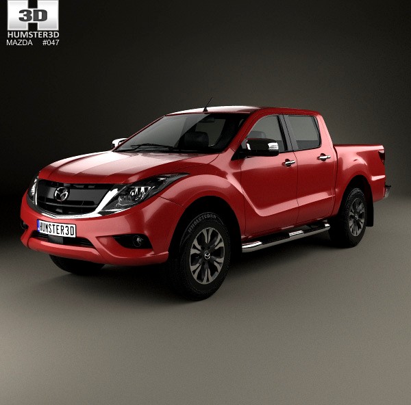 3D model of Mazda BT-50 Double Cab 2016