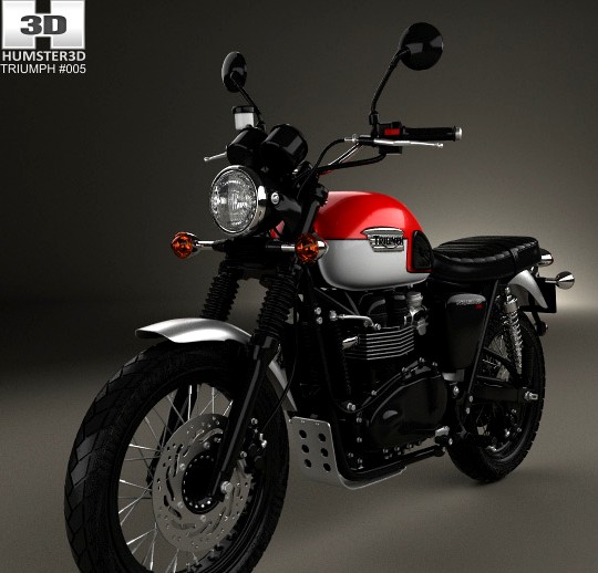 3D model of Triumph Scrambler 2015